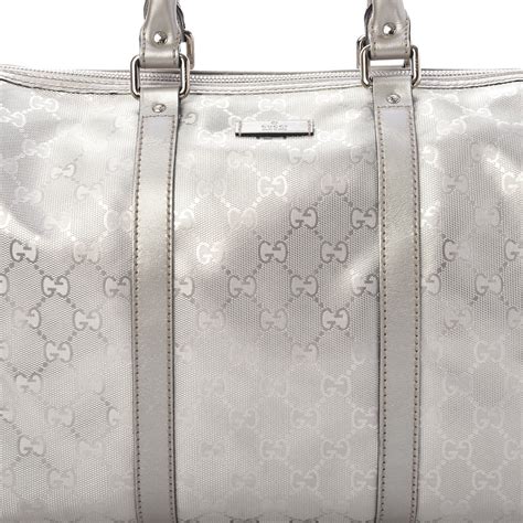 gucci imprime monogram medium joy boston silver|gucci shoulder bag.